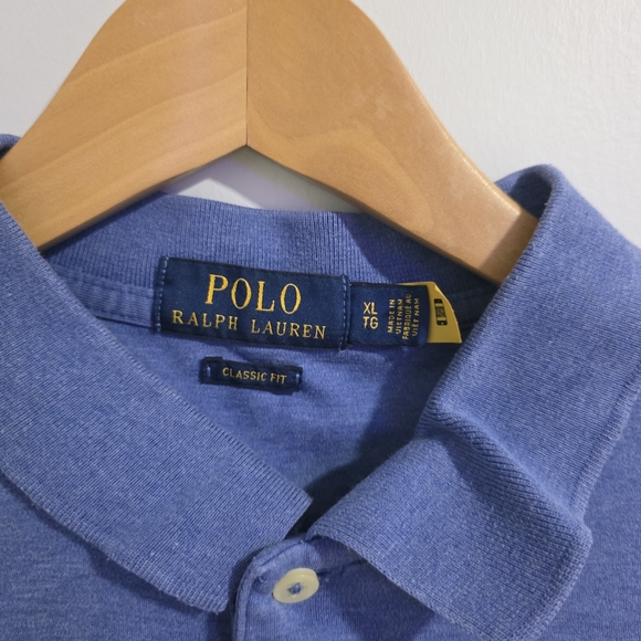 Polo Ralph Lauren Classic Fit Polo Shirt Mens XL Blue 100% Cotton - Picture 4 of 10